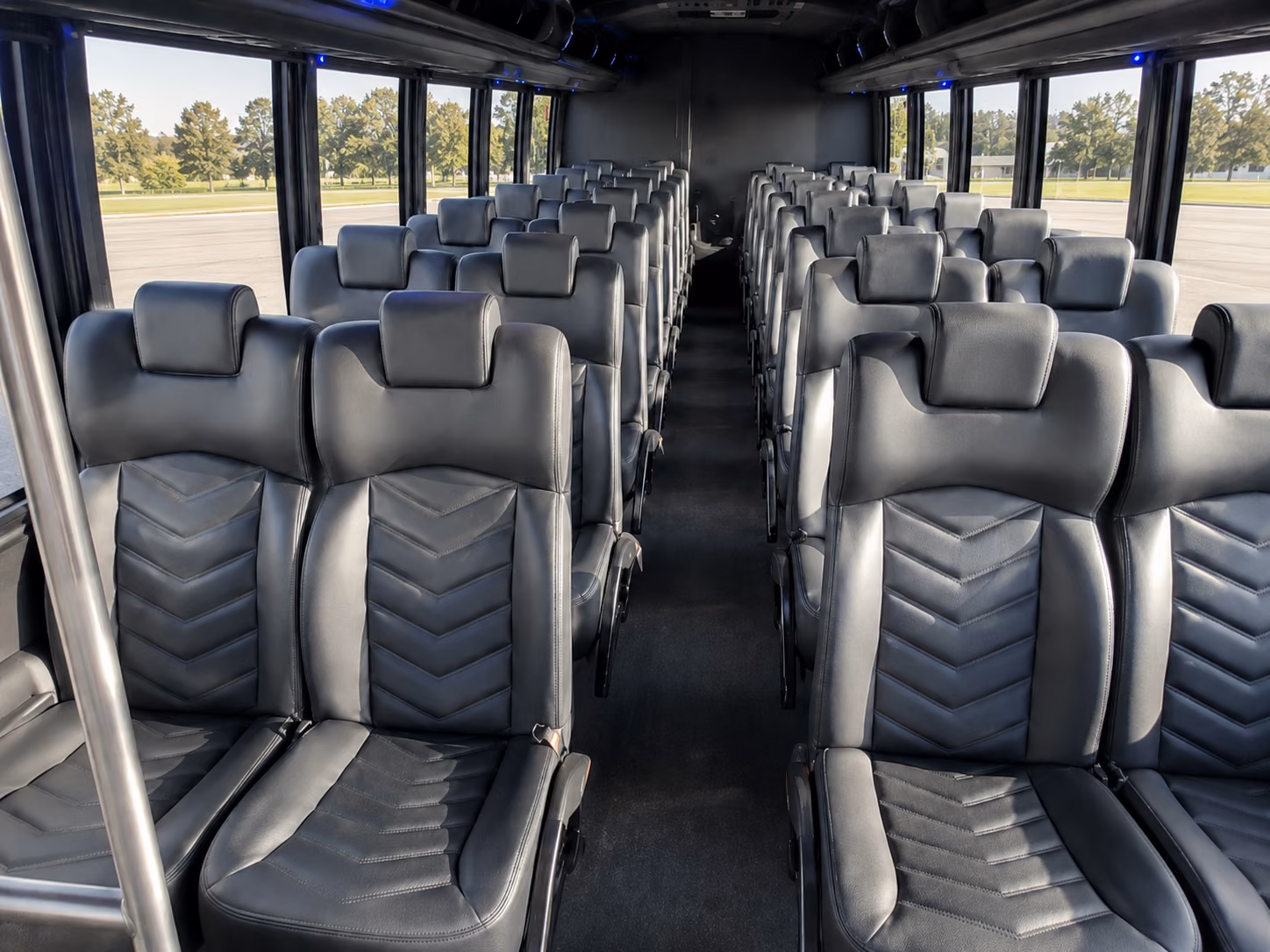 clifton 18 passenger minibus inside