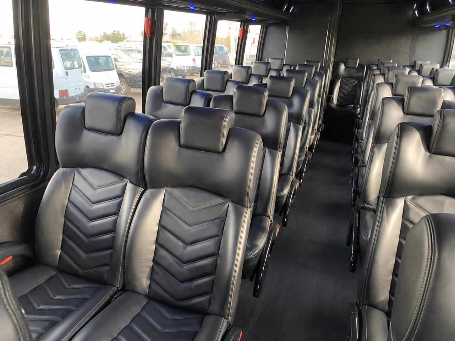 clifton 20 passenger minibus inside