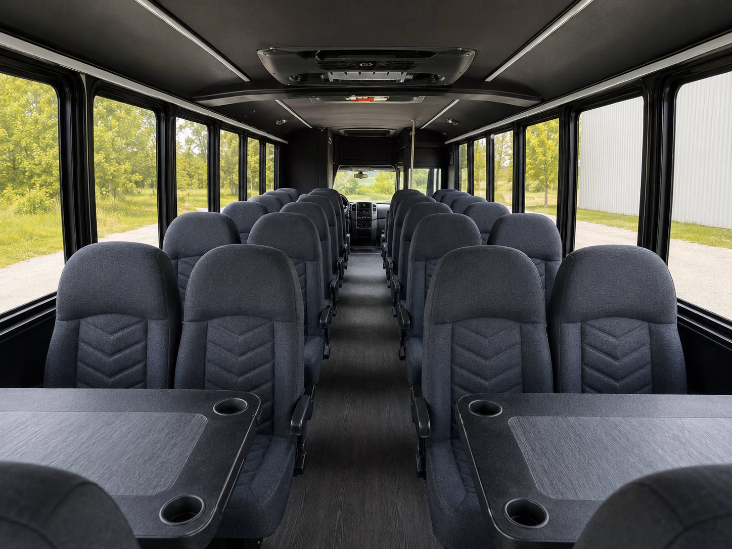clifton 20 passenger minibus interior