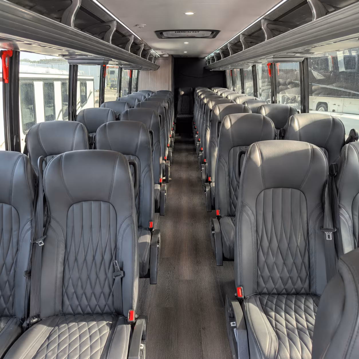 clifton 28 passenger minibus inside