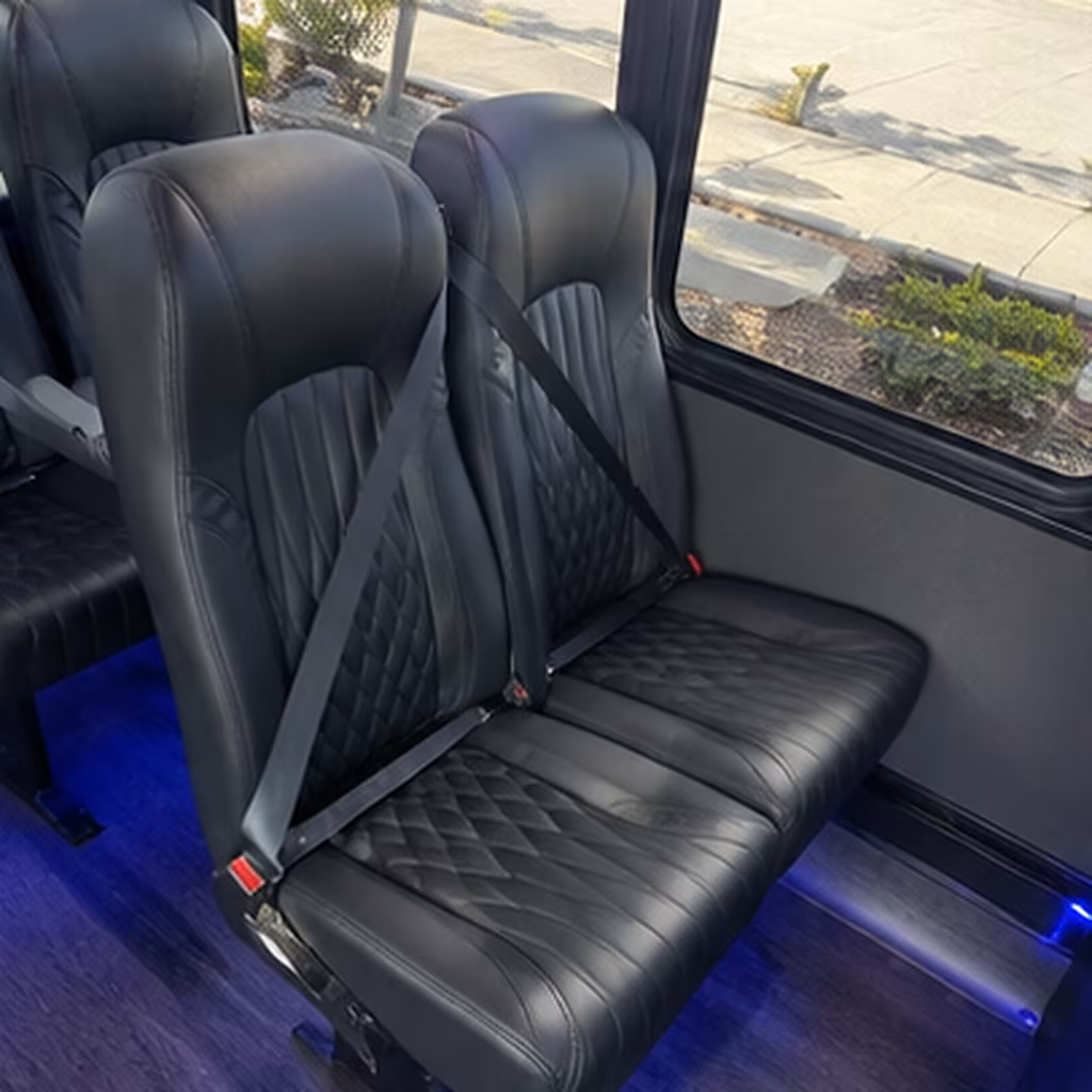 clifton 28 passenger minibus interior