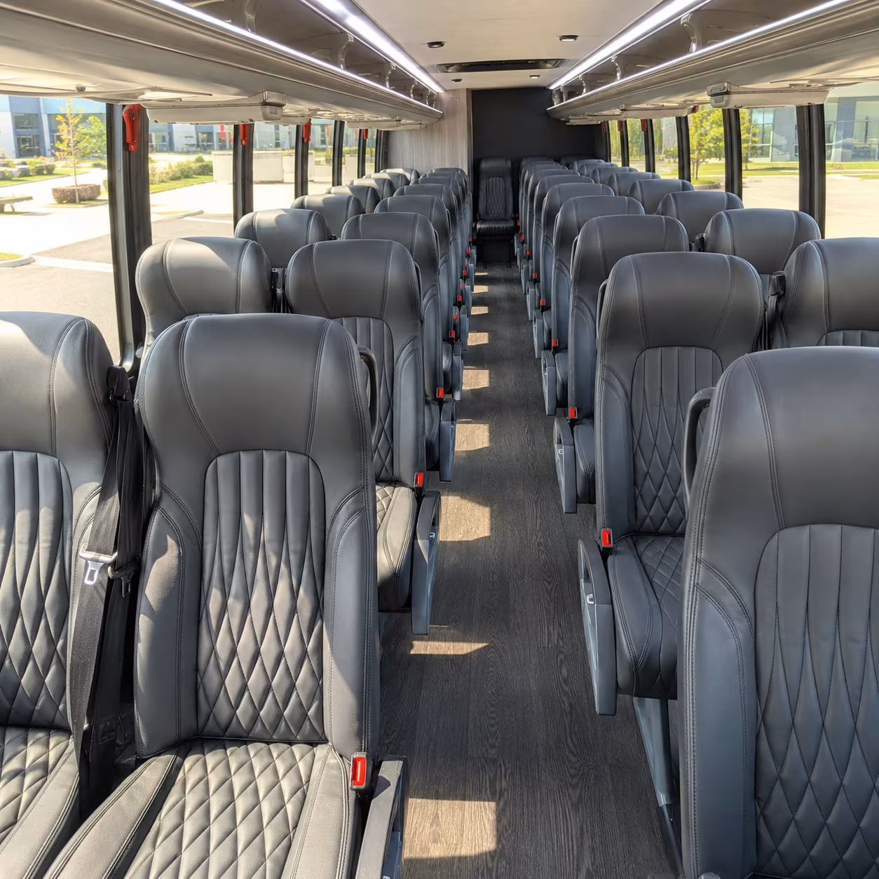 clifton 35 passenger minibus inside