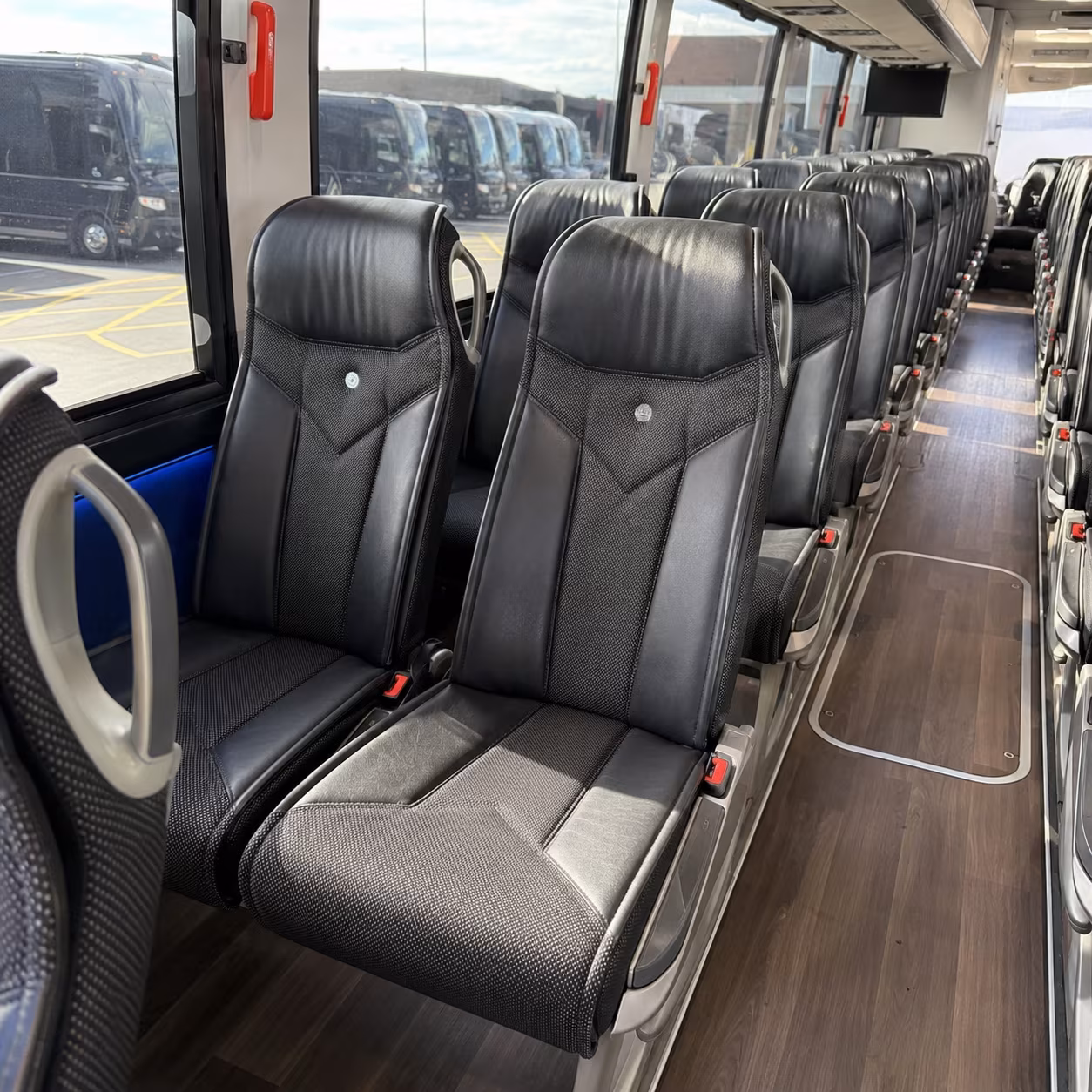 clifton 40 passenger charter bus interior