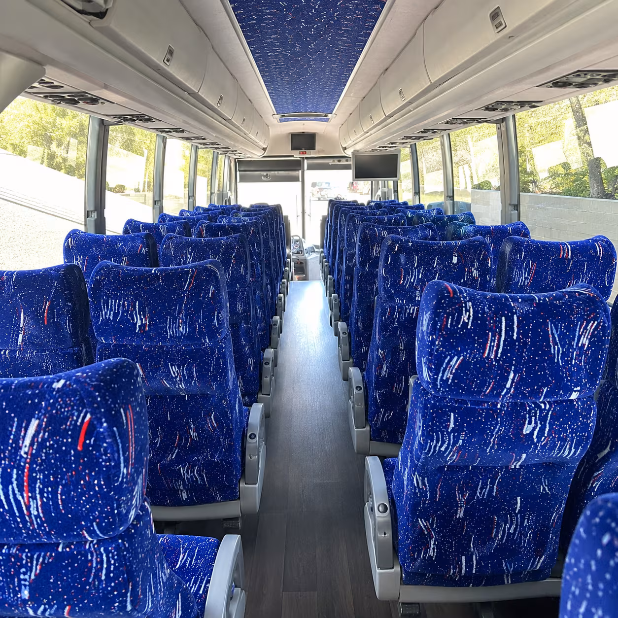 clifton 50 passenger charter bus interior