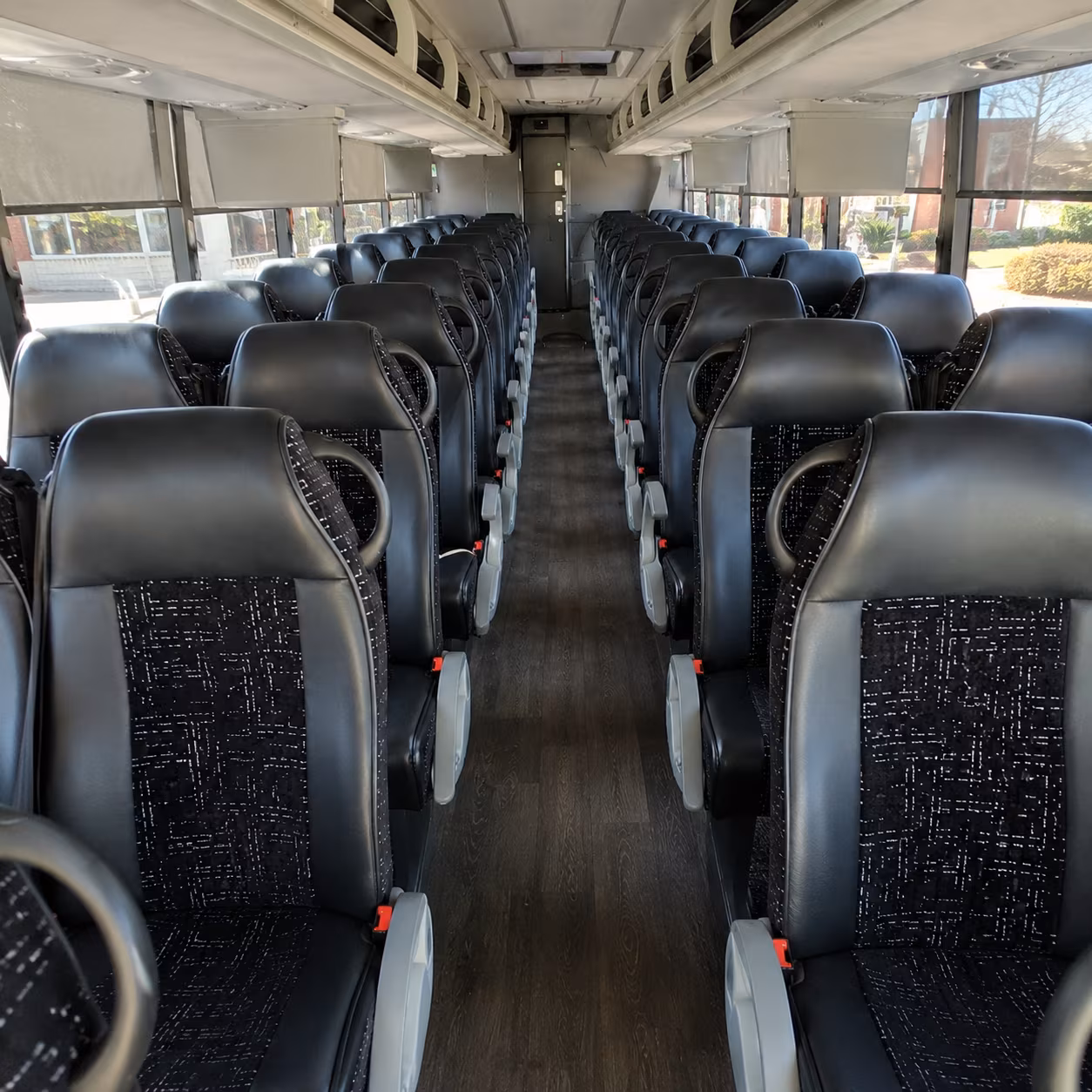 clifton 54 passenger charter bus inside
