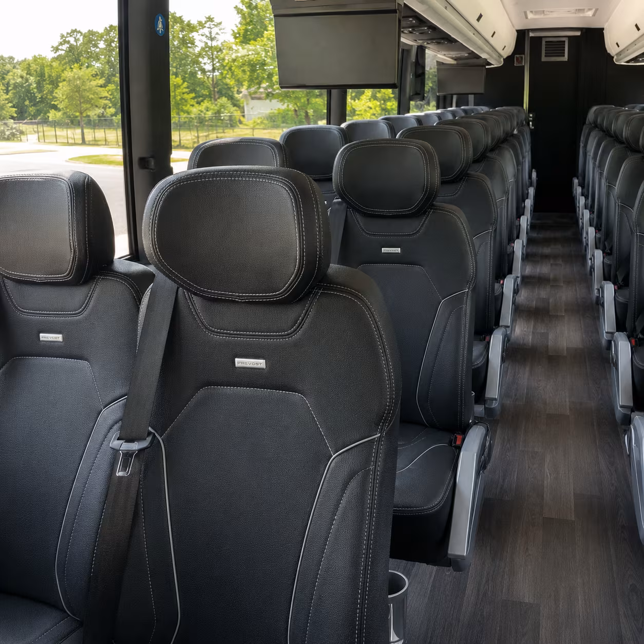 clifton charter bus interior