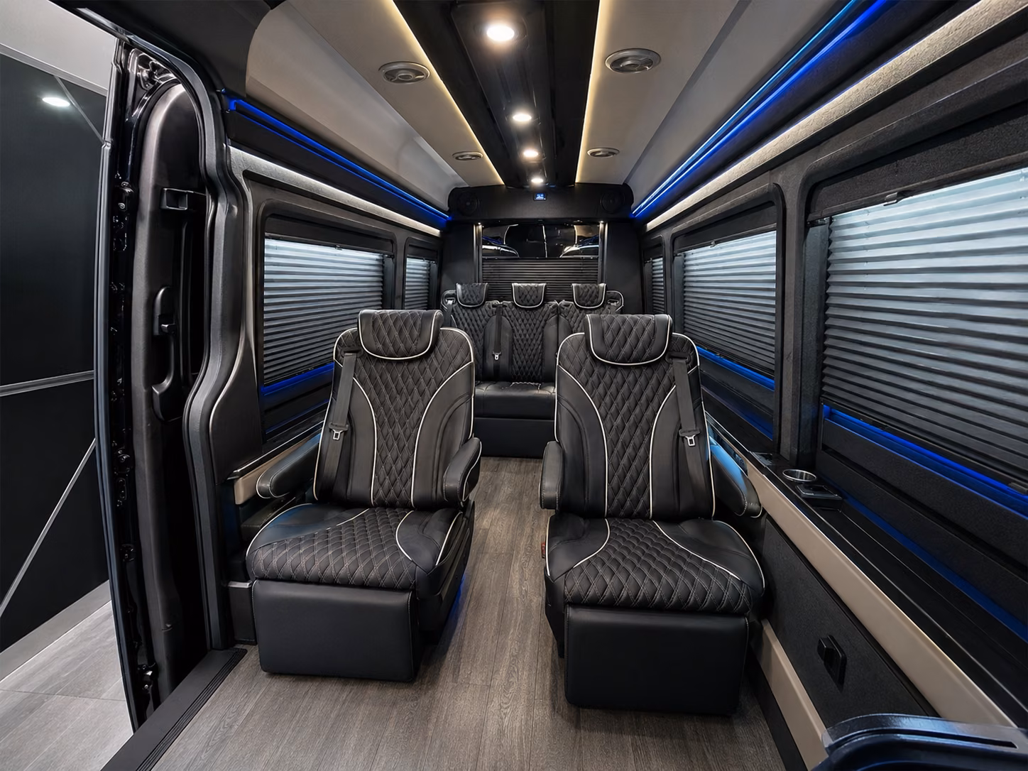 sprinter vans and minibuses for clifton bridal party transportation